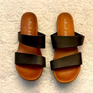 Altar’d State Slide With Black Leather Strap